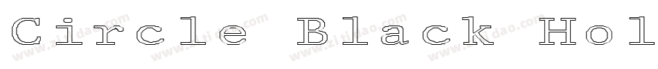 Circle Black Hollow(1)字体转换